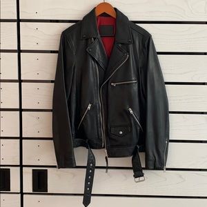 All Saints Men Biker leather Jacket
